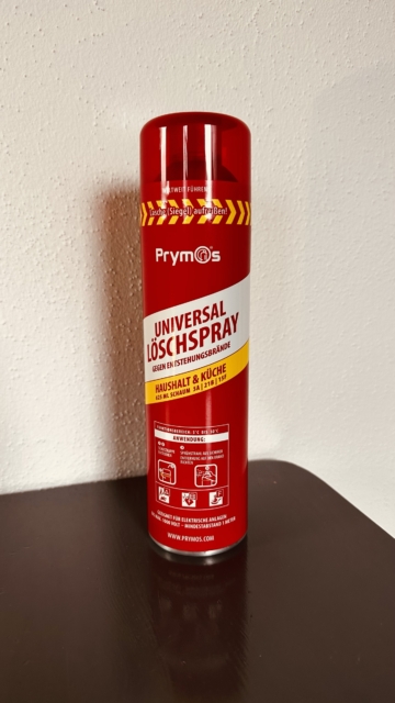 Prymos Feuerlöschspray Universal im Löschspray Test