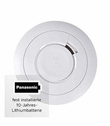 Ei Electronics Ei650 Rauchmelder (mit 10-Jahres-Batterie, Testsieger Stiftung-Warentest, 1 Stück) - 2