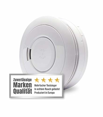 Ei Electronics Ei650 Rauchmelder (mit 10-Jahres-Batterie, Testsieger Stiftung-Warentest, 1 Stück) - 1